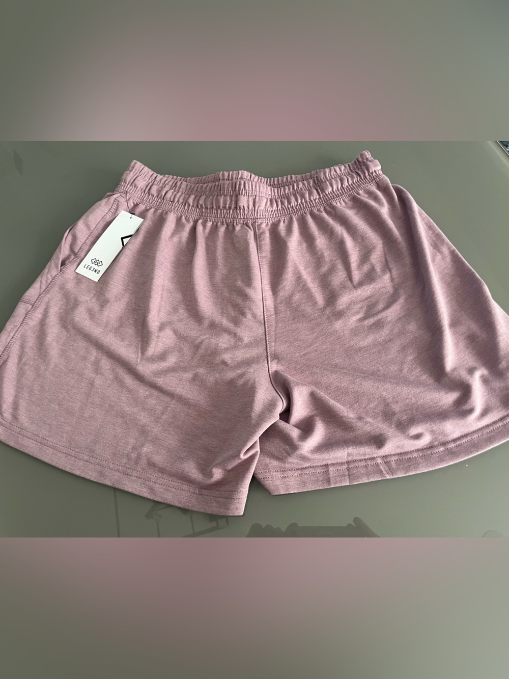 Leah Soft-Wash Athletic Shorts in Dusty Rose
